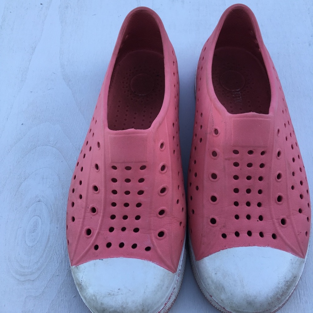 J. Crew Pink Little Girl Rubber Slip On Shoes Size 2